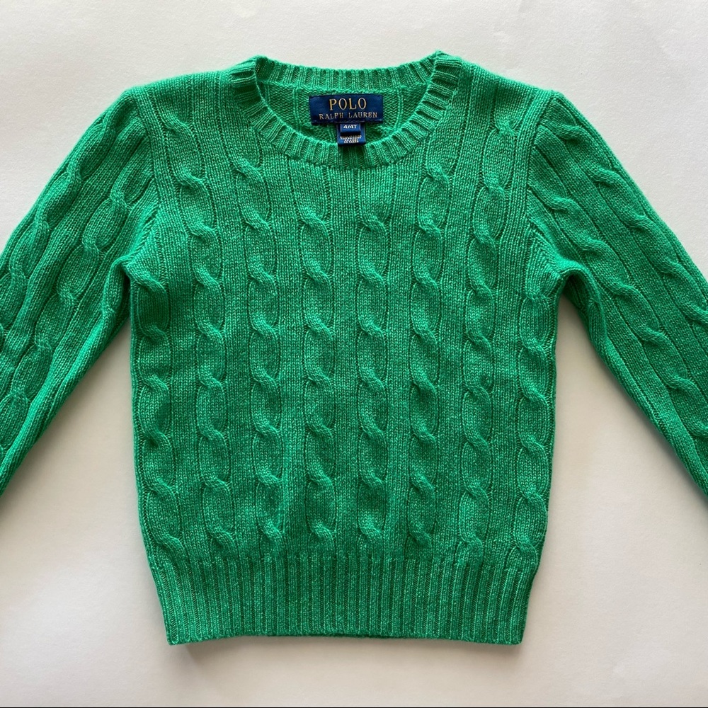 Polo Ralph Lauren - Cashmere Cable Knit, Green, 4T